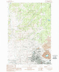 Butte North Montana Historical topographic map, 1:24000 scale, 7.5 X 7.5 Minute, Year 1989