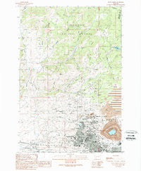 Butte North Montana Historical topographic map, 1:24000 scale, 7.5 X 7.5 Minute, Year 1989