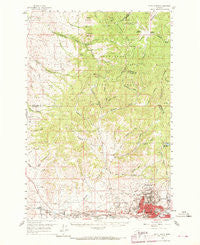 Butte North Montana Historical topographic map, 1:62500 scale, 15 X 15 Minute, Year 1959