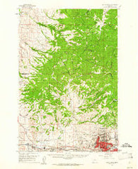 Butte North Montana Historical topographic map, 1:62500 scale, 15 X 15 Minute, Year 1959