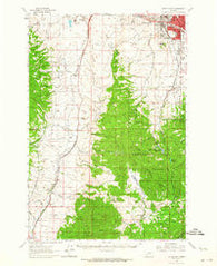 Butte South Montana Historical topographic map, 1:62500 scale, 15 X 15 Minute, Year 1961
