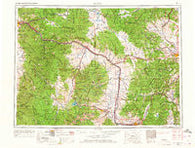 Butte Montana Historical topographic map, 1:250000 scale, 1 X 2 Degree, Year 1958