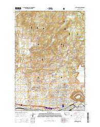 Butte North Montana Current topographic map, 1:24000 scale, 7.5 X 7.5 Minute, Year 2014