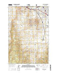Butte South Montana Current topographic map, 1:24000 scale, 7.5 X 7.5 Minute, Year 2014
