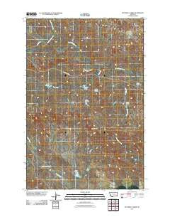 Butterfly Creek Montana Historical topographic map, 1:24000 scale, 7.5 X 7.5 Minute, Year 2011