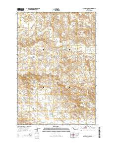 Butterfly Creek Montana Current topographic map, 1:24000 scale, 7.5 X 7.5 Minute, Year 2014
