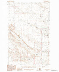 Button Butte Montana Historical topographic map, 1:24000 scale, 7.5 X 7.5 Minute, Year 1984