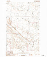 Button Butte Montana Historical topographic map, 1:24000 scale, 7.5 X 7.5 Minute, Year 1984