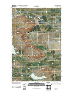 Bynum Montana Historical topographic map, 1:24000 scale, 7.5 X 7.5 Minute, Year 2011
