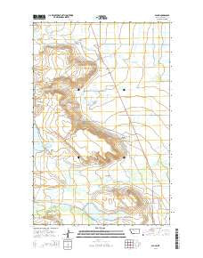 Bynum Montana Current topographic map, 1:24000 scale, 7.5 X 7.5 Minute, Year 2014