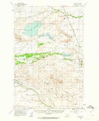 Bynum Montana Historical topographic map, 1:62500 scale, 15 X 15 Minute, Year 1960