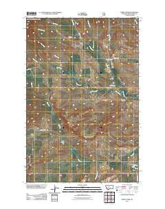 Byrne Creek Montana Historical topographic map, 1:24000 scale, 7.5 X 7.5 Minute, Year 2011