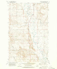 Cabarett Coulee Montana Historical topographic map, 1:24000 scale, 7.5 X 7.5 Minute, Year 1973