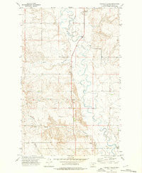Cabarett Coulee Montana Historical topographic map, 1:24000 scale, 7.5 X 7.5 Minute, Year 1973