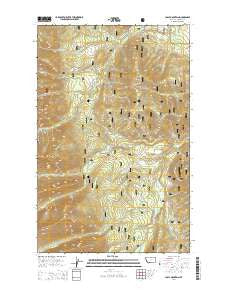 Cable Mountain Montana Current topographic map, 1:24000 scale, 7.5 X 7.5 Minute, Year 2014