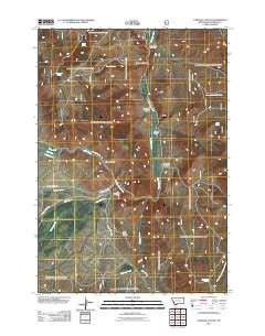 Caboose Canyon Montana Historical topographic map, 1:24000 scale, 7.5 X 7.5 Minute, Year 2011