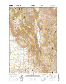 Caboose Canyon Montana Current topographic map, 1:24000 scale, 7.5 X 7.5 Minute, Year 2014