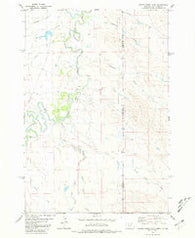 Cactus Creek East Montana Historical topographic map, 1:24000 scale, 7.5 X 7.5 Minute, Year 1980