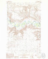 Cactus Flat Montana Historical topographic map, 1:24000 scale, 7.5 X 7.5 Minute, Year 1985