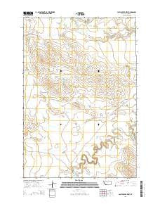Cactus Creek West Montana Current topographic map, 1:24000 scale, 7.5 X 7.5 Minute, Year 2014