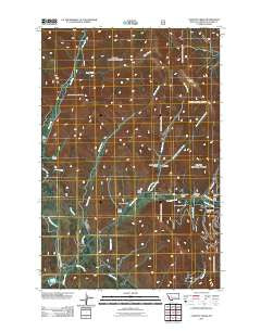 Cadotte Creek Montana Historical topographic map, 1:24000 scale, 7.5 X 7.5 Minute, Year 2011