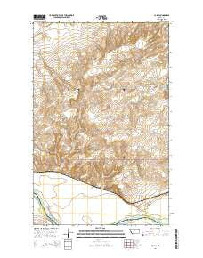 Calais Montana Current topographic map, 1:24000 scale, 7.5 X 7.5 Minute, Year 2014
