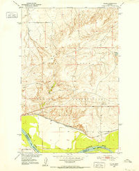 Calais Montana Historical topographic map, 1:24000 scale, 7.5 X 7.5 Minute, Year 1950