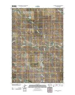 Calamity Coulee Montana Historical topographic map, 1:24000 scale, 7.5 X 7.5 Minute, Year 2011