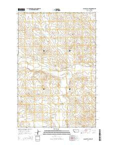 Calamity Coulee Montana Current topographic map, 1:24000 scale, 7.5 X 7.5 Minute, Year 2014