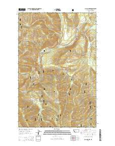 Calico Creek Montana Current topographic map, 1:24000 scale, 7.5 X 7.5 Minute, Year 2014