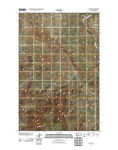Calvert Montana Historical topographic map, 1:24000 scale, 7.5 X 7.5 Minute, Year 2011