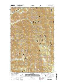 Calx Mountain Montana Current topographic map, 1:24000 scale, 7.5 X 7.5 Minute, Year 2014