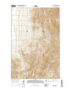 Camas Prairie Montana Current topographic map, 1:24000 scale, 7.5 X 7.5 Minute, Year 2014