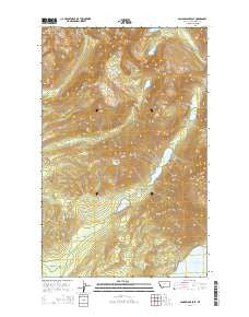 Camas Ridge East Montana Current topographic map, 1:24000 scale, 7.5 X 7.5 Minute, Year 2014
