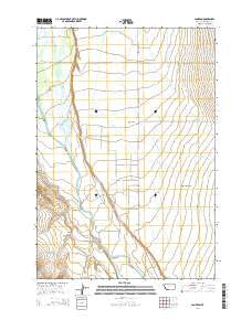 Cameron Montana Current topographic map, 1:24000 scale, 7.5 X 7.5 Minute, Year 2014