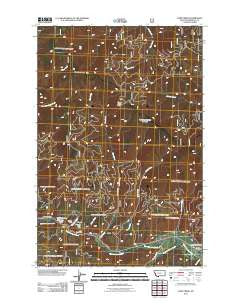 Camp Creek Montana Historical topographic map, 1:24000 scale, 7.5 X 7.5 Minute, Year 2011