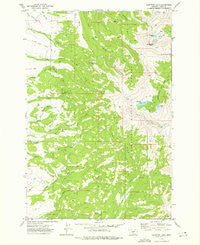 Campfire Lake Montana Historical topographic map, 1:24000 scale, 7.5 X 7.5 Minute, Year 1972
