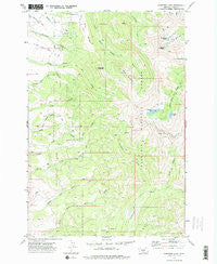 Campfire Lake Montana Historical topographic map, 1:24000 scale, 7.5 X 7.5 Minute, Year 1972