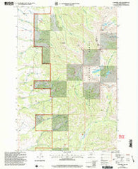 Campfire Lake Montana Historical topographic map, 1:24000 scale, 7.5 X 7.5 Minute, Year 2000