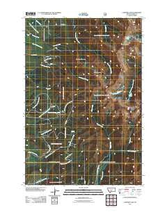 Campfire Lake Montana Historical topographic map, 1:24000 scale, 7.5 X 7.5 Minute, Year 2011