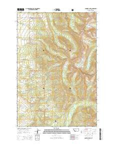 Campfire Lake Montana Current topographic map, 1:24000 scale, 7.5 X 7.5 Minute, Year 2014