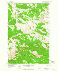 Candle Mountain Montana Historical topographic map, 1:24000 scale, 7.5 X 7.5 Minute, Year 1962