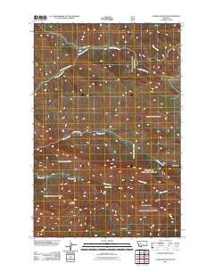 Candle Mountain Montana Historical topographic map, 1:24000 scale, 7.5 X 7.5 Minute, Year 2011