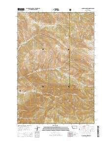 Candle Mountain Montana Current topographic map, 1:24000 scale, 7.5 X 7.5 Minute, Year 2014