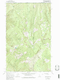 Canuck Peak Montana Historical topographic map, 1:24000 scale, 7.5 X 7.5 Minute, Year 1965