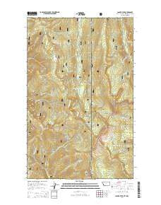Canuck Peak Montana Current topographic map, 1:24000 scale, 7.5 X 7.5 Minute, Year 2014