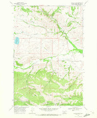 Canyon Creek Montana Historical topographic map, 1:24000 scale, 7.5 X 7.5 Minute, Year 1968