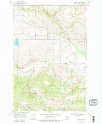 Canyon Creek Montana Historical topographic map, 1:24000 scale, 7.5 X 7.5 Minute, Year 1968