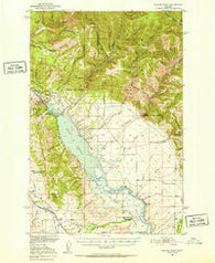 Canyon Ferry Montana Historical topographic map, 1:62500 scale, 15 X 15 Minute, Year 1950