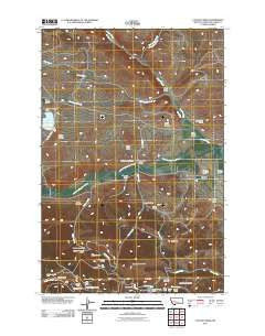 Canyon Creek Montana Historical topographic map, 1:24000 scale, 7.5 X 7.5 Minute, Year 2011